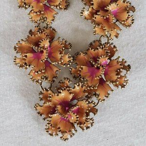 J Crew Autumn/Fall Leaf Necklace